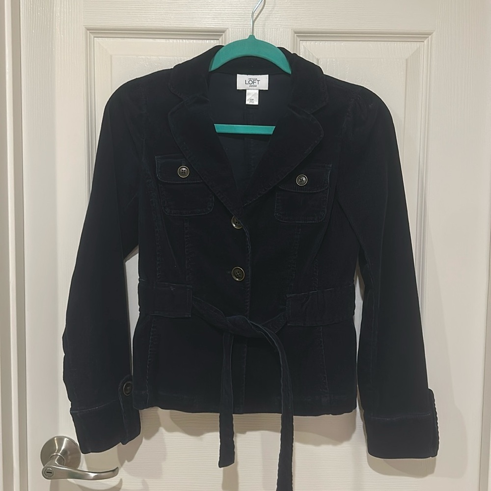 Navy blue LOFT corduroy jacket